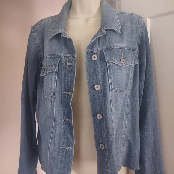 PAIGE Women's Aveline Jacket Raw Hem LEANNA - MEDIUM - Picture 3 of 10